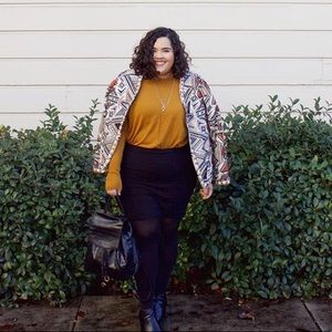 Printed Jacquard Jacket